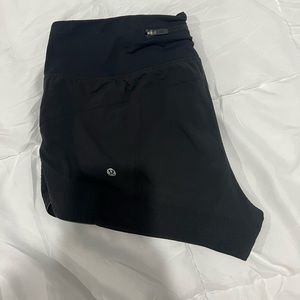 lululemon black speed shorts